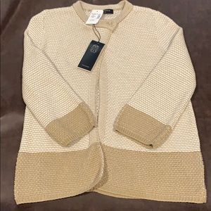 Beige and cream spring sweater